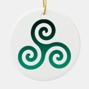 Green Tris Keramisch Ornament