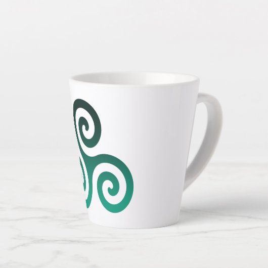 Green Tris Latte Mok (Rechterhoek)