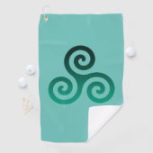 Green Tris Mint Golfhanddoek (Insitu)
