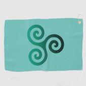 Green Tris Mint Golfhanddoek (Horizontaal)