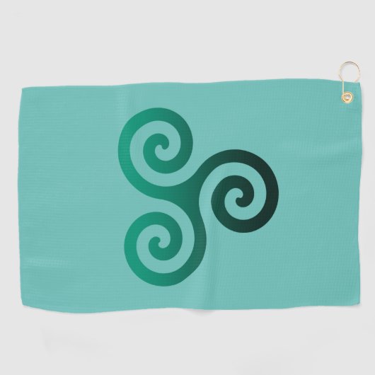 Green Tris Mint Golfhanddoek (Horizontaal)