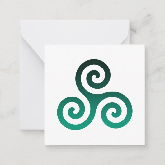 Green Tris Notitiekaartje (Voorkant)