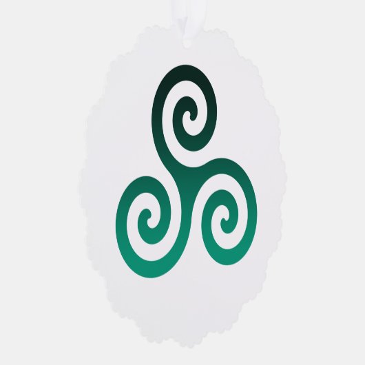 Green Tris Ornament Kaart (Rechts)