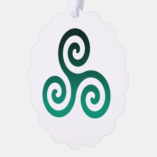 Green Tris Ornament Kaart (Links)