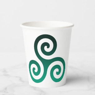Green Tris Papieren Bekers
