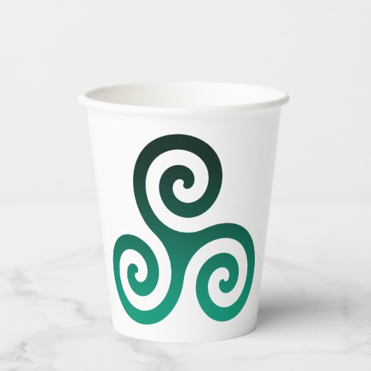 Green Tris Papieren Bekers (Voorkant)