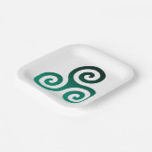 Green Tris Papieren Bordje (Gebogen)