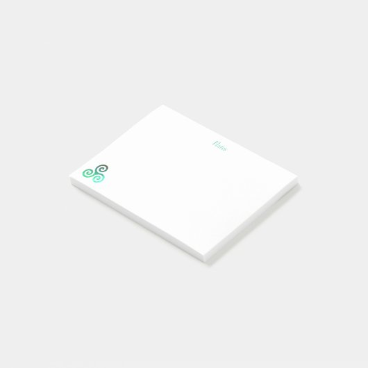 Green Tris Post-it® Notes (Schuin)