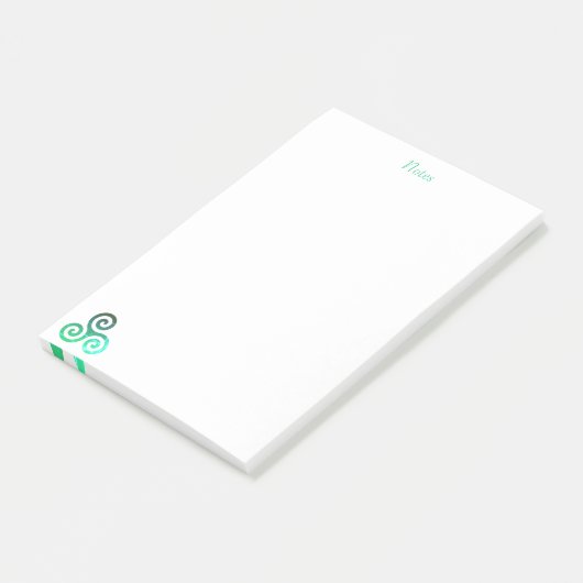 Green Tris Post-it® Notes (Schuin)