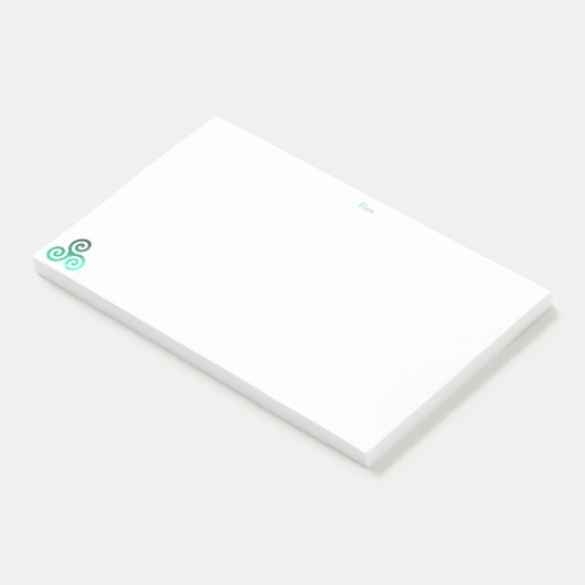 Green Tris Post-it® Notes (Schuin)