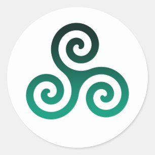 Green Tris Ronde Sticker
