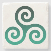 Green Tris Stenen Onderzetter (Voorkant)