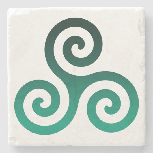 Green Tris Stenen Onderzetter (Voorkant)