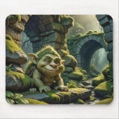 Green Troll Under a Stone Bridge Muismat (Voorkant)