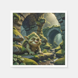 Green Troll Under a Stone Bridge Servet