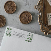 Green Tropical Eucalyptus Return Address Label