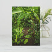 Green tropical garden, Earth Day Card (Staand voorkant)