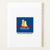 Green Tropical Island Black Dog Planner (Achterkant)