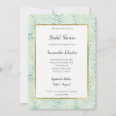 Green Tropical Leaves Aloha Bridal Shower Kaart (Voorkant)