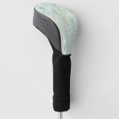 Green Tropical Leaves Aloha Golfheadcover (Schuin)