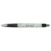 Green Tropical Leaves Aloha Pen (Voorkant)