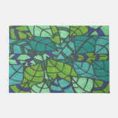 Green Tropical Leaves Deurmat (Voorkant)