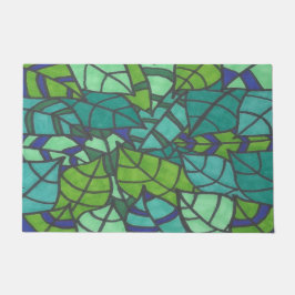 Green Tropical Leaves Deurmat