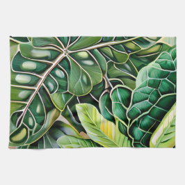 Green Tropical Leaves Housewarming Gift Theedoek
