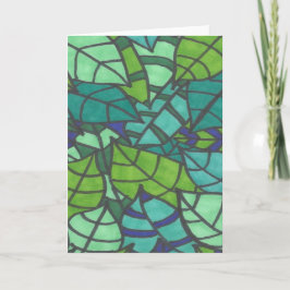 Green Tropical Leaves Kaart