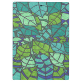 Green Tropical Leaves Klembord (Achterkant)