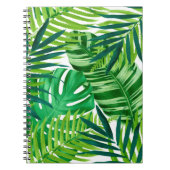Green Tropical Leaves Notitieboek (Voorkant)
