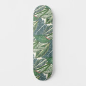 Green Tropical Leaves Persoonlijk Skateboard (Voorkant)