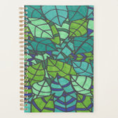 Green Tropical Leaves Planner (Voorkant)