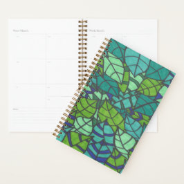 Green Tropical Leaves Planner