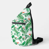 Green Tropical Leaves Sling Bag (Rechterhoek)