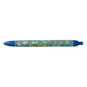Green Tropical Leaves Zwarte Inkt Pen (Voorkant)
