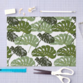Green Tropical Monstera Leafs Tissuepapier (Craft)