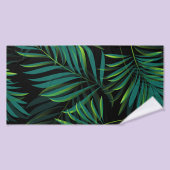 Green tropical palm leaves. Seamless pattern graph Badhanddoek (Badhanddoek)