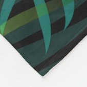 Green tropical palm leaves. Seamless pattern graph Fleece Deken (Hoek)