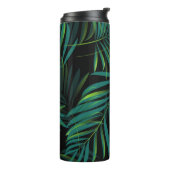 Green tropical palm leaves. Seamless pattern graph Thermosbeker (Gedraaid links)