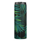 Green tropical palm leaves. Seamless pattern graph Thermosbeker (Achterkant)