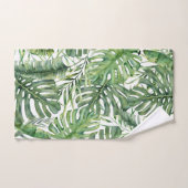 Green Tropical Palm Leaves Summer Island Breeze Bad Handdoek (Handdoek)