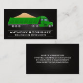 Green Truck | Visitekaartje voor goederenvervoersd (Voorkant / Achterkant)