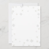 Green Truck Winter Forest Animals Baby Sprinkle Kaart (Achterkant)