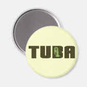 Green Tuba Button Magneet (Voorkant / Achterkant)