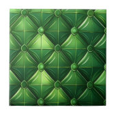 Green Tufted Design Tegeltje (Voorkant)