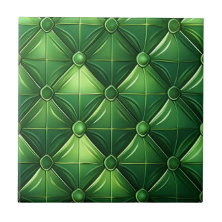 Green Tufted Design Tegeltje