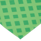 Green Turquoise Basketweve Lattice tone Tafelkleed (Gekanteld)