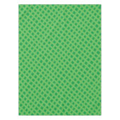 Green Turquoise Basketweve Lattice tone Tafelkleed (Voorkant)