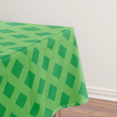 Green Turquoise Basketweve Lattice tone Tafelkleed (Voorbeeld)